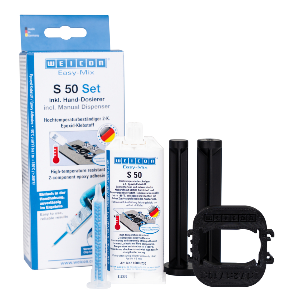 Easy-Mix S 50 Epoksi Yapıştırıcı | Hızlı onarım ve bakım çalışmaları için yüksek sıcaklığa dayanıklı epoksi reçine yapıştırıcı Easy-Mix S 50 Epoksi Yapıştırıcı | Hızlı onarım ve bakım çalışmaları için yüksek sıcaklığa dayanıklı epoksi reçine yapıştırıcı