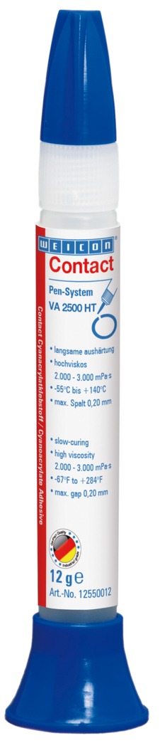 Contact VA 2500 HT | high-viscosity instant adhesive, high-temperature-resistant up to 140°C