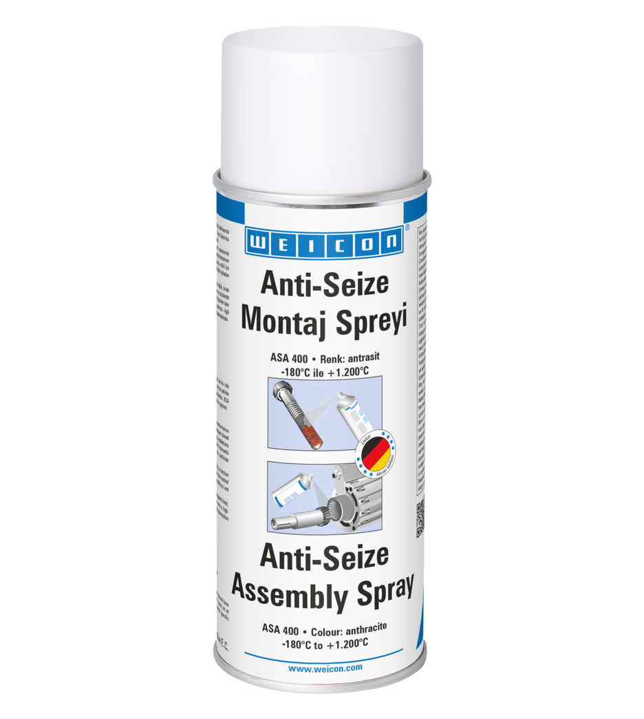 Anti-Seize Montaj Spreyi ASA 400 | Yağlayıcı ve kalıp ayırıcı montaj spreyi