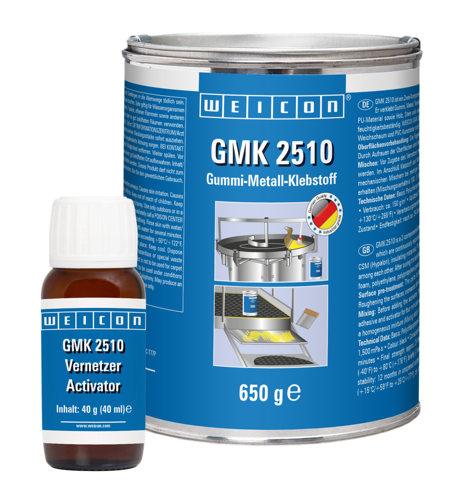 GMK 2510 Kontakt Yapıştırıcı | Ekstra güçlü 2 komponentli kauçuk-metal yapıştırıcı