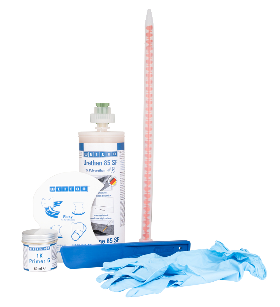 Konveyör Tamir Kit SF | Kauçuk yüzeyler için hızlı kürlenen poliürea onarım ve kaplama bileşiği seti Konveyör Tamir Kit SF | Kauçuk yüzeyler için hızlı kürlenen poliürea onarım ve kaplama bileşiği seti