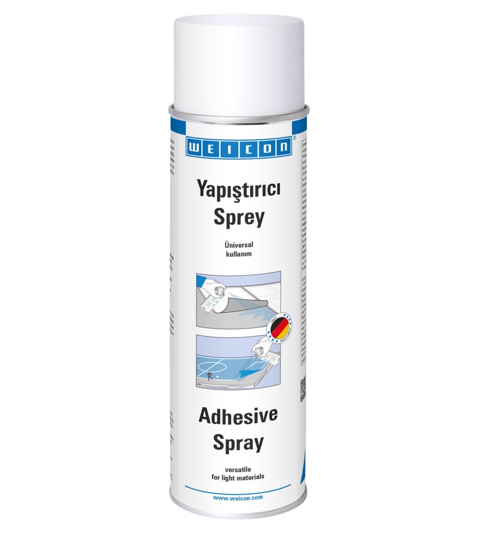 Yapıştırıcı Sprey - Güçlü | Püskürtülebilir kontak yapıştırıcı, karton ve kağıt için ideal