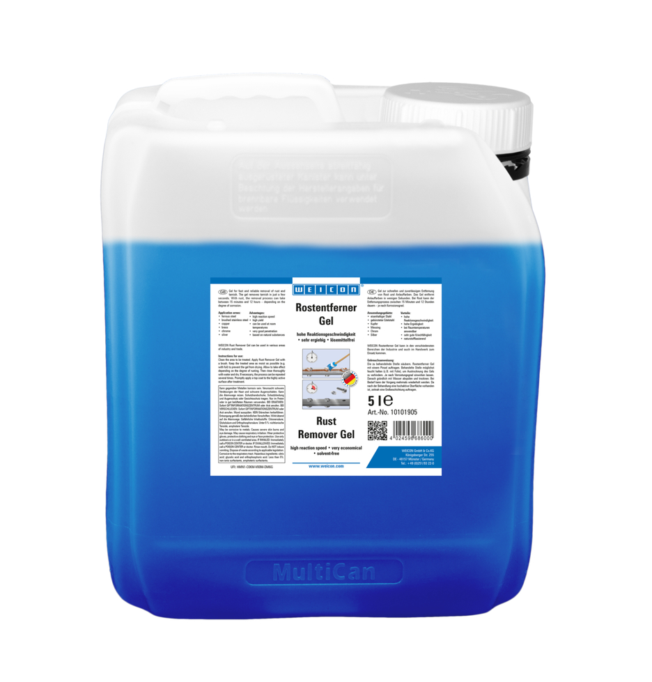 WEICON Pas Sökücü Jel | Pas ve kararmanın hızlı ve güvenilir bir şekilde giderilmesi