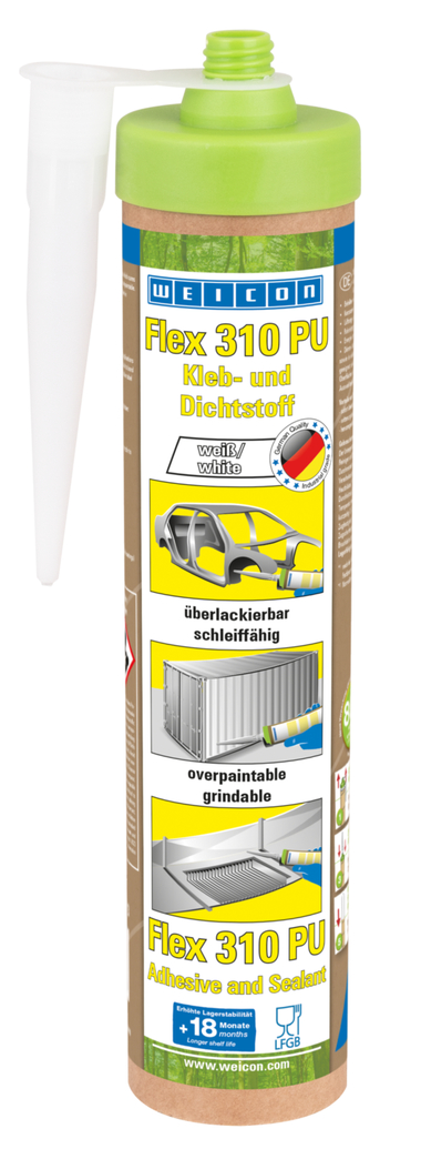 Flex 310 PU Poliüretan | Poliüretan bazlı kalıcı elastik yapıştırıcı ve dolgu macunu