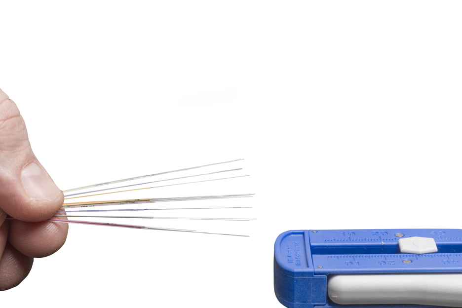 LWL Hassas Sıyırıcı S | for stripping fibre optic cables Ø 0,125 mm I precise work due to adjustable length stop from 5 - 45 mm