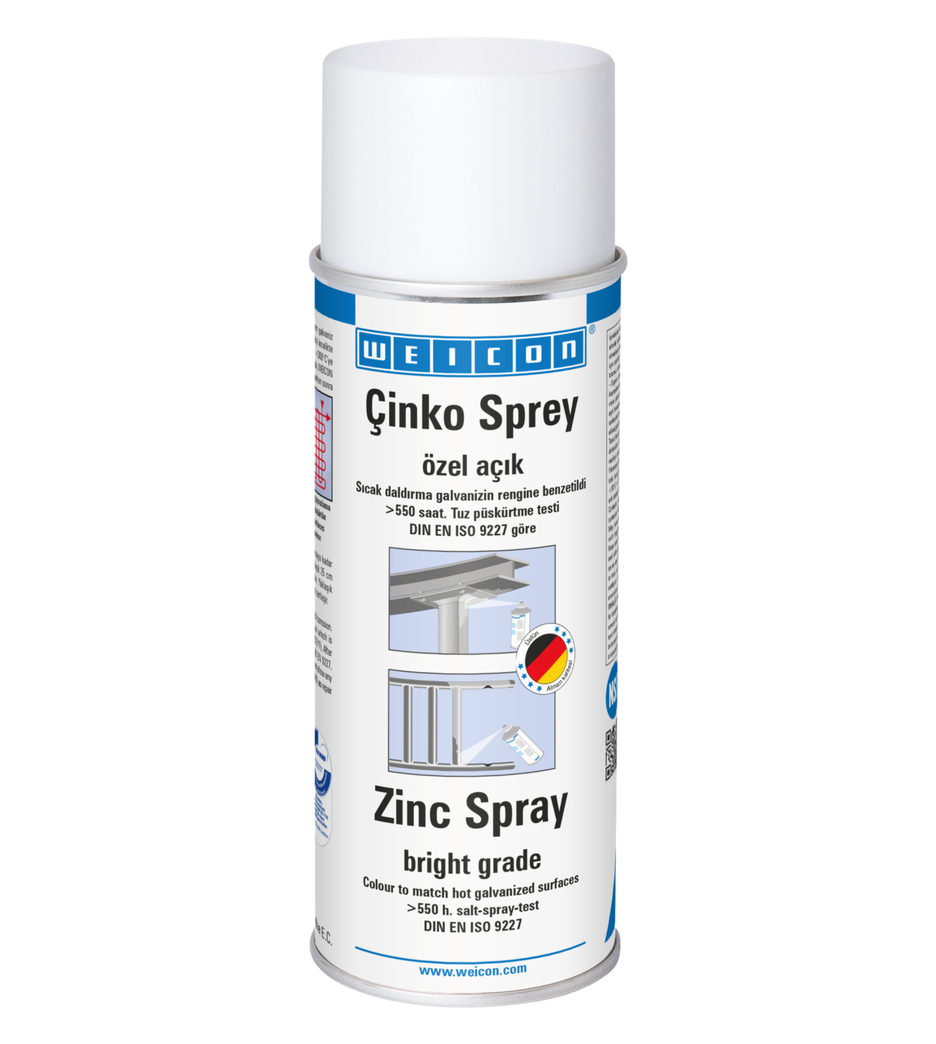 Çinko Sprey - Özel Açık | Gıda sektöründe kullanım onaylı katodik korozyon koruması Çinko Sprey - Özel Açık | Gıda sektöründe kullanım onaylı katodik korozyon koruması