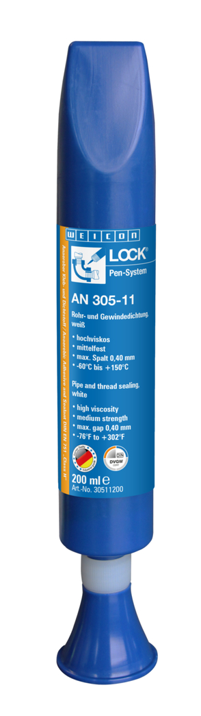 WEICONLOCK® AN 305-11 Boru ve Dişli Sızdırmazlık Malzemesi | Orta mukavemetli, içme suyu onaylı