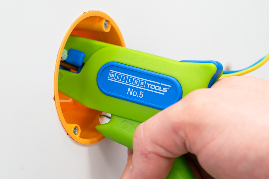 Kablo Soyucu No. 5 Green Line | Tüm yaygın çok telli ve tek telli iletkenler için sürdürülebilir sıyırma aleti I, çalışma aralığı 0,2 - 6,0 mm²