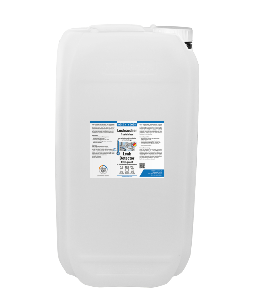 Kaçak Arama Spreyi- Donmaya Karşı Dirençli | -15 °C'ye kadar basınçlı hatlardaki çatlakları bulmak için