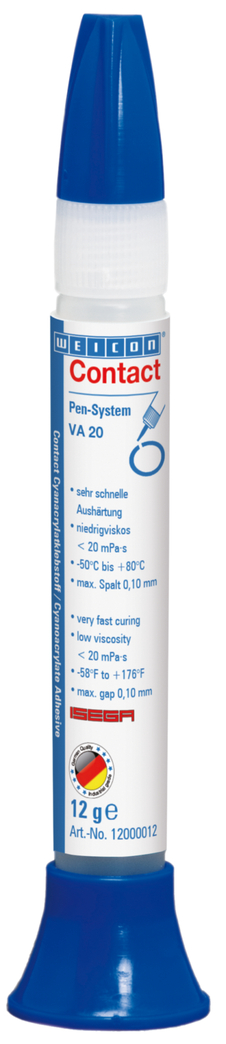 Contact VA 20 | instant adhesive for the food sector as well as plastic and rubber