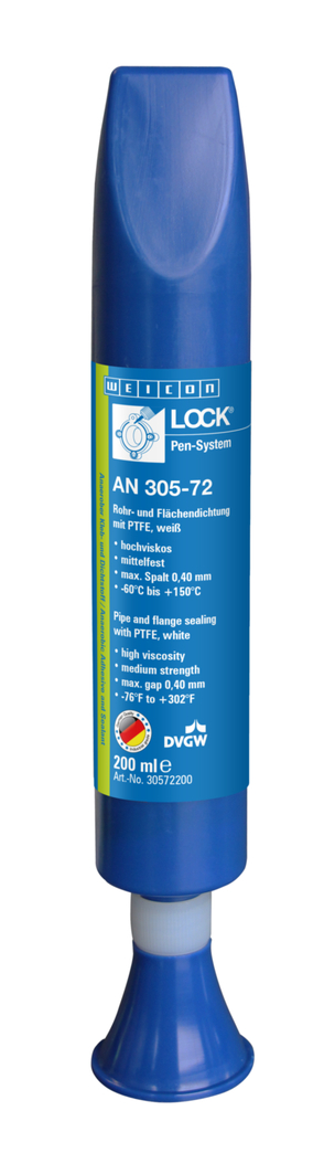 WEICONLOCK® AN 305-72 Boru ve Flanş Sızdırmazlık Malzemesi | PTFE'li, orta mukavemetli, içme suyu onaylı