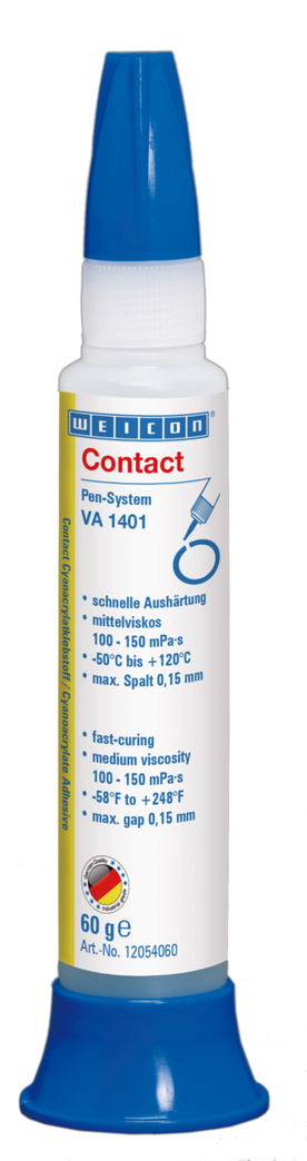 Contact VA 1401 Siyanoakrilat Yapıştırıcı | Kumaş, köpük kauçuk ve geniş gözenekli elastomerler için hızlı yapıştırıcı