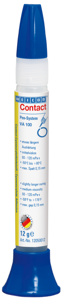 Contact VA 100 Siyanoakrilat Yapıştırıcı | Metal, plastik ve kauçuk için hızlı yapıştırıcı