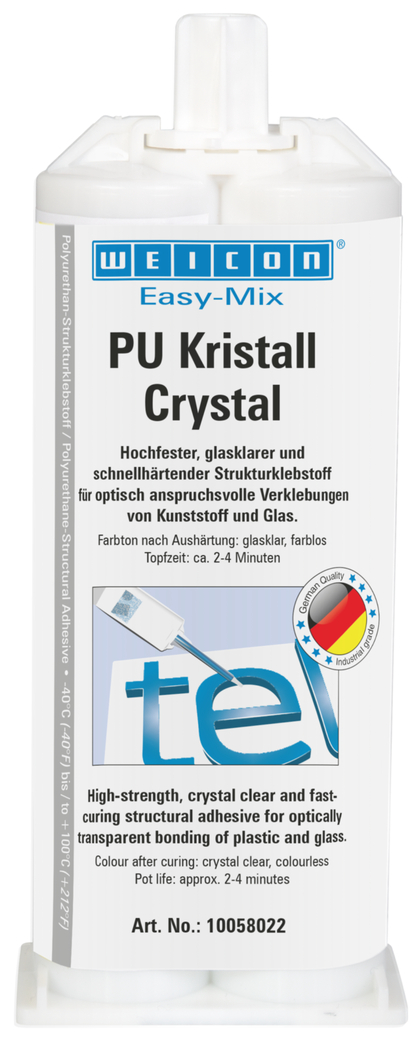 Easy-Mix PU Kristal Poliüretan Yapıştırıcı | Poliüretan yapıştırıcı, kristal berraklığında