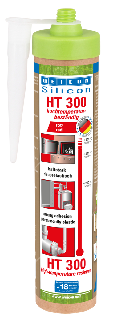 Silikon HT 300 (Kırmızı Sıvı Conta) | 300°C'ye kadar yüksek sıcaklığa dayanıklı sızdırmazlık maddesi
