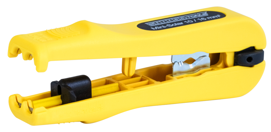 Mini-Solar 10/16 mm² | Kesiti 10 & 16 mm² olan yaygın fotovoltaik kabloları sıyırmak ve soymak için