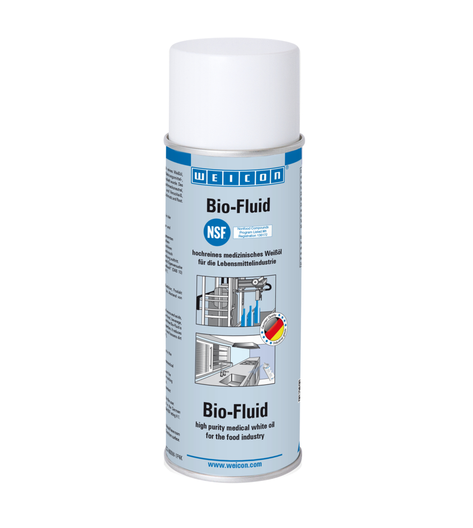 Bio-Fluid-Sprey | Gıda sektörü için NSF H1 onaylı yağlama ve bakım yağı