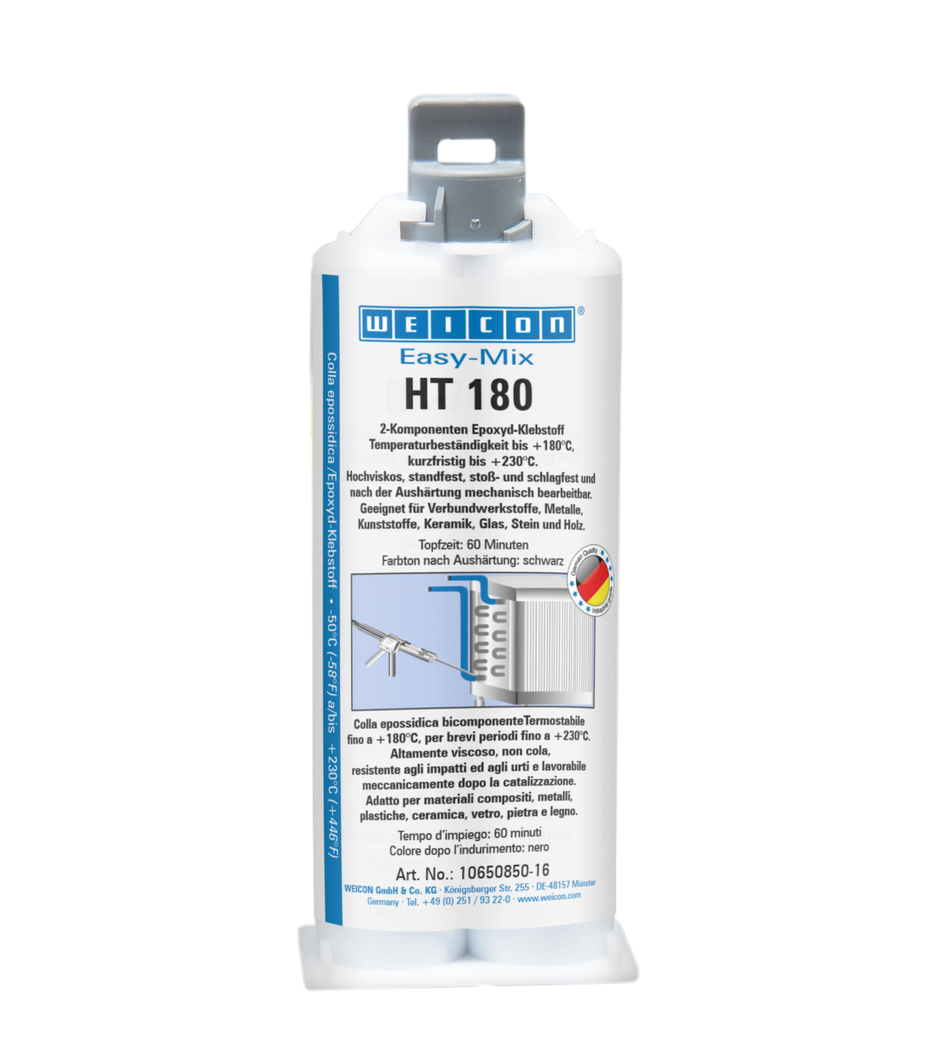 Easy-Mix HT 180 Epoksi Yapıştırıcı | 180 ° C'ye kadar yüksek sıcaklığa dayanıklı epoksi yapıştırıcı