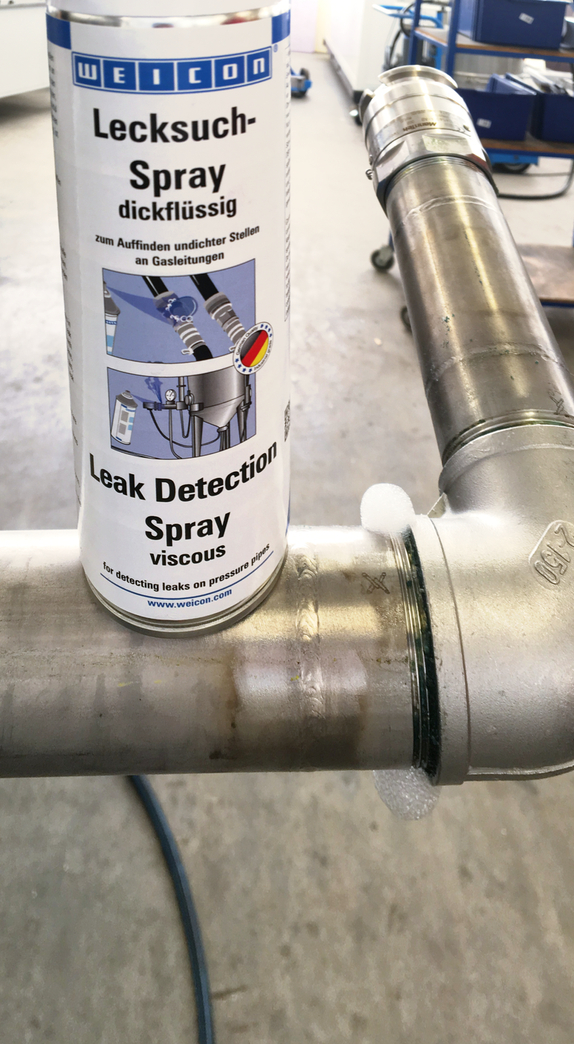 WEICON Leak Detection Spray "viscous" | locate cracks and leaks in gas pipes