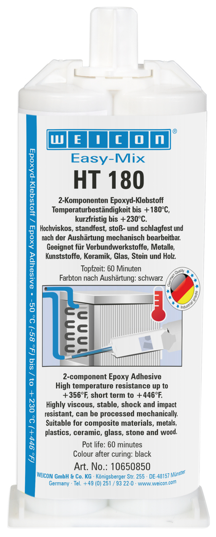 Easy-Mix HT 180 Epoksi Yapıştırıcı | 180 ° C'ye kadar yüksek sıcaklığa dayanıklı epoksi yapıştırıcı Easy-Mix HT 180 Epoksi Yapıştırıcı | 180 ° C'ye kadar yüksek sıcaklığa dayanıklı epoksi yapıştırıcı