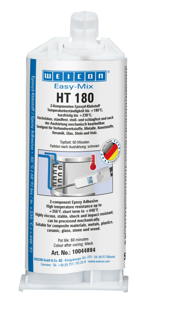 Easy-Mix HT 180 Epoksi Yapıştırıcı | 180 ° C'ye kadar yüksek sıcaklığa dayanıklı epoksi yapıştırıcı