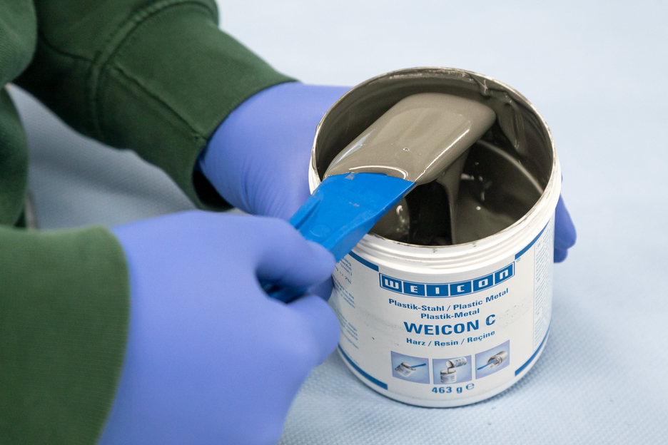 WEICON C | Onarım ve şekillendirme için alüminyum dolgulu epoksi reçine sistemi