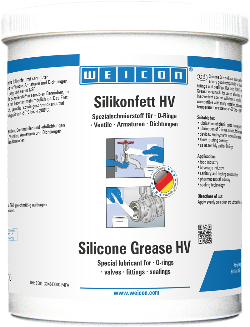 Silikon Gres HV | Gıdaya uygun yağlama gresi