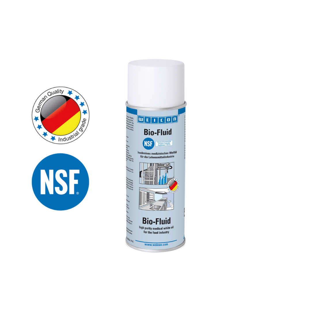 Bio-Fluid-Sprey | Gıda sektörü için NSF H1 onaylı yağlama ve bakım yağı