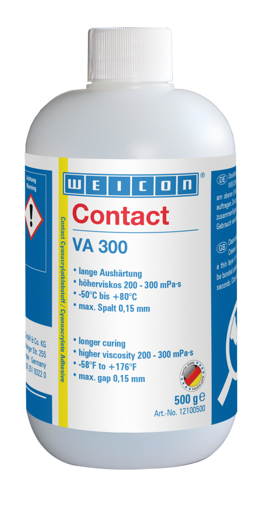 Contact VA 300 Siyanoakrilat Yapıştırıcı | Gözenekli ve emici malzemeler için hızlı yapıştırıcı