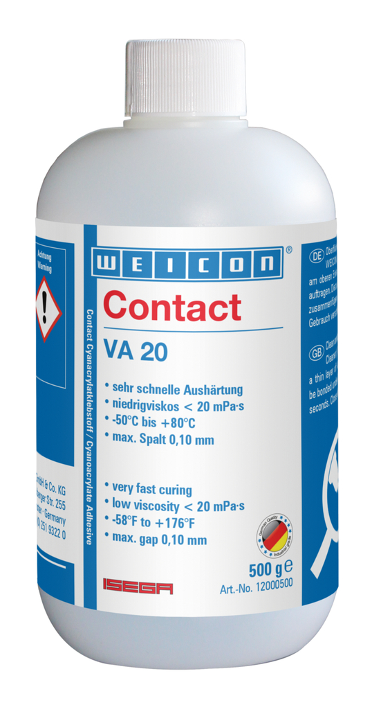 Contact VA 20 | instant adhesive for the food sector as well as plastic and rubber