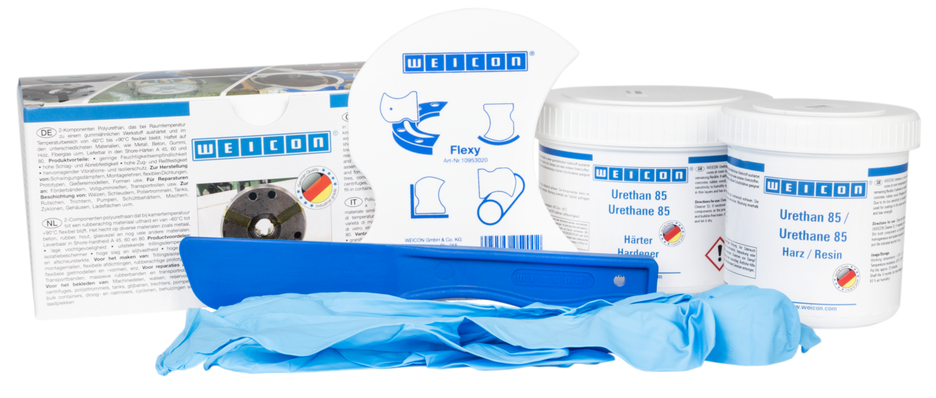 Üretan 85 | Macunsu poliürea onarım ve kaplama bileşiği, çalışma paketi Üretan 85 | Macunsu poliürea onarım ve kaplama bileşiği, çalışma paketi