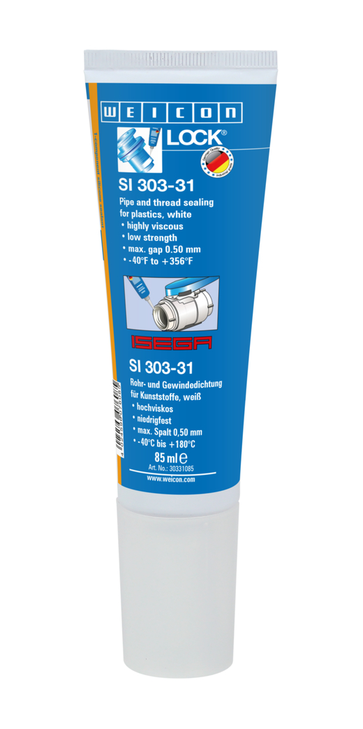 WEICONLOCK® SI 303-31 Boru ve Dişli Sızdırmazlık Malzemesi | Düşük mukavemet, yüksek viskozite, ISEGA sertifikalı