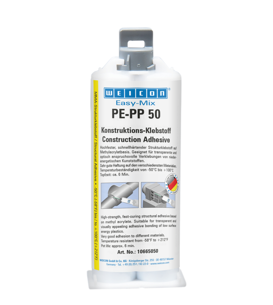 Easy-Mix PE-PP 50 Yapısal Akrilik Yapıştırıcı | construction adhesive based on methyl acrylate for special plastics