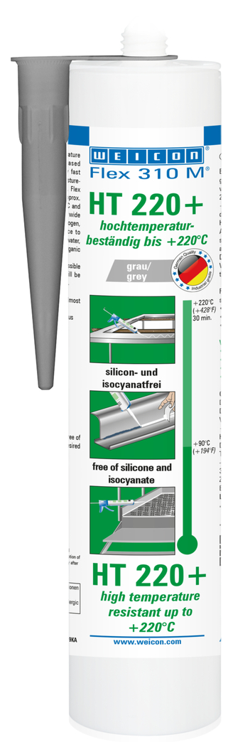 WEICON Flex 310 M HT 220+ | Çok yüksek ilk yapışma özelliğine sahip, 220°C'ye kadar sıcaklığa dayanıklı MS polimer bazlı yapıştırıcı ve dolgu macunu