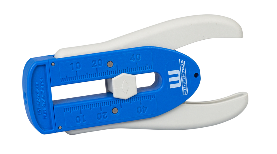 LWL Hassas Sıyırıcı S | for stripping fibre optic cables Ø 0,125 mm I precise work due to adjustable length stop from 5 - 45 mm