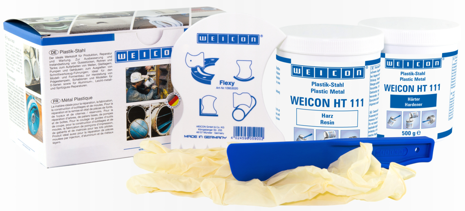 WEICON HT 111 | Onarım ve kalıplama için yüksek sıcaklığa dayanıklı epoksi reçine sistemi