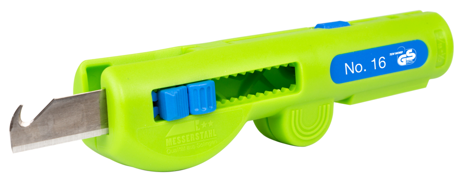 Quadro Soyucu No.16 Green Line | Sürdürülebilir sıyırma aleti I çok fonksiyonlu sıyırıcı, çalışma aralığı sıyırma 0,5 - 6,0 mm² I kaplama 8 - 13 mm Ø Quadro Soyucu No.16 Green Line | Sürdürülebilir sıyırma aleti I çok fonksiyonlu sıyırıcı, çalışma aralığı sıyırma 0,5 - 6,0 mm² I kaplama 8 - 13 mm Ø