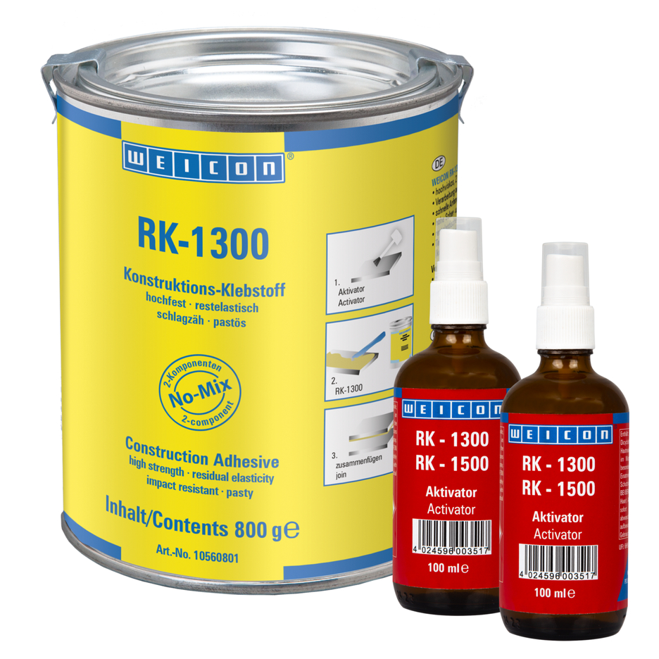 RK-1300 Yapısal Akrilik Yapıştırıcı | acrylic structural adhesive, pasty no-mix adhesive
