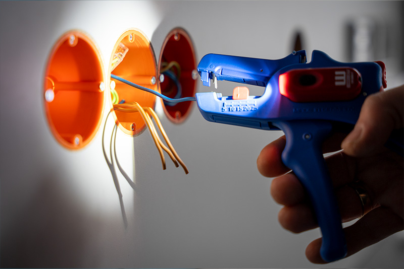 electrical outlet, wire, wall wiring, cable, tool