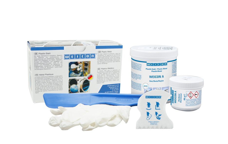 WEICON A | Onarım ve boşluk doldurma için DNV sertifikalı ve çelik dolgulu epoksi reçine sistemi