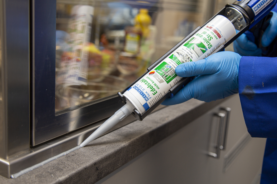 Flex 310 M® Paslanmaz Çelik | adhesive and sealant with high initial strength and metallic look, based on MS-Polymer