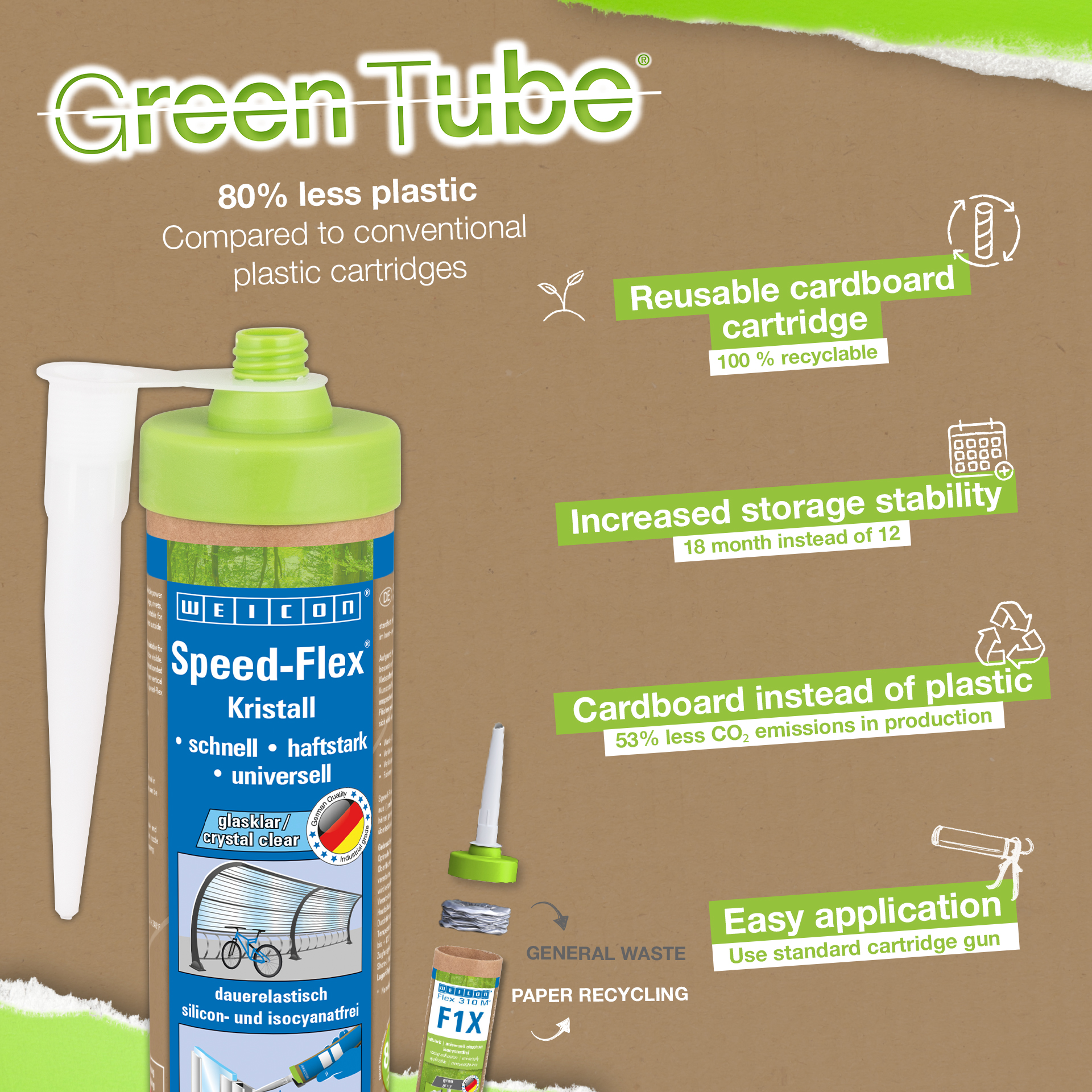 Speed-Flex® Kristal MS-Polimer | Kristal berraklığında bağlar için MS-Polimer bazlı yapıştırıcı ve sızdırmazlık maddesi