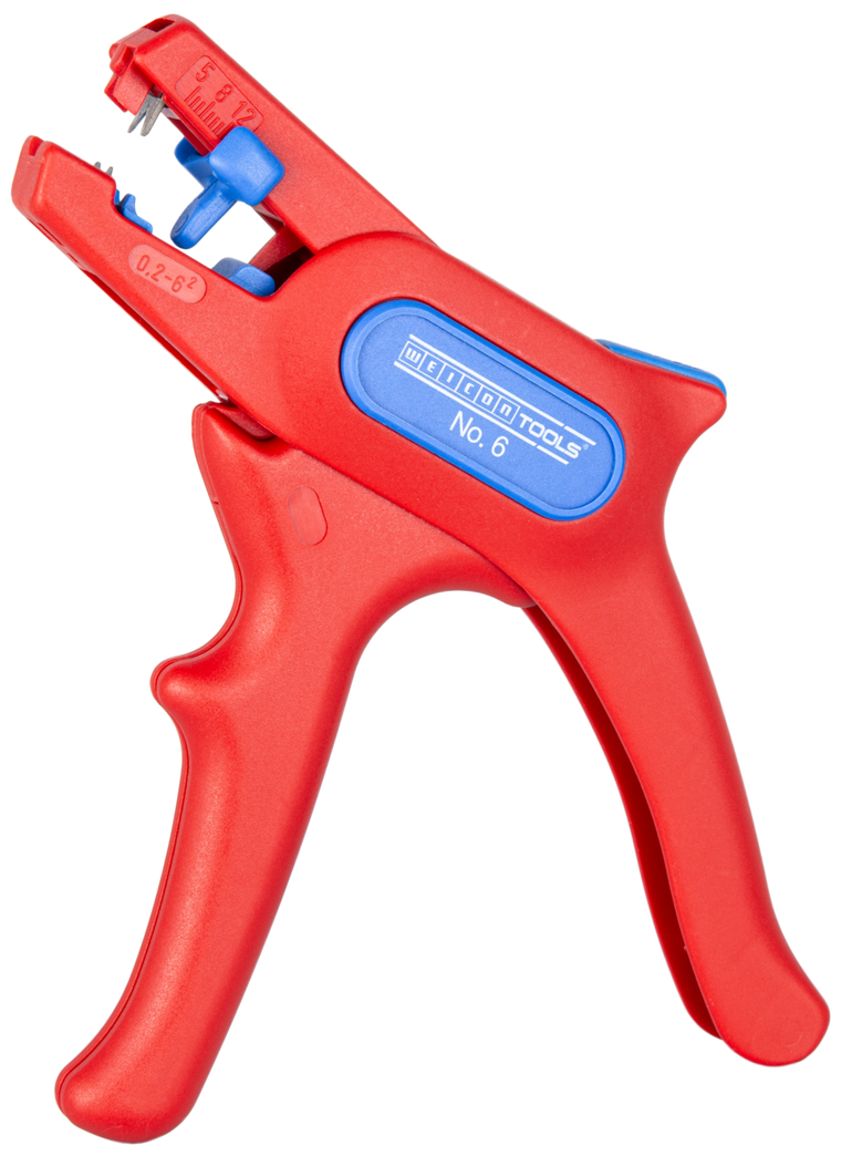 Kablo Sıyırıcı No. 6 | 1.000 volta kadar gerilim altında çalışma için I çalışma aralığı 0,2 - 6,0 mm² Kablo Sıyırıcı No. 6 | 1.000 volta kadar gerilim altında çalışma için I çalışma aralığı 0,2 - 6,0 mm²