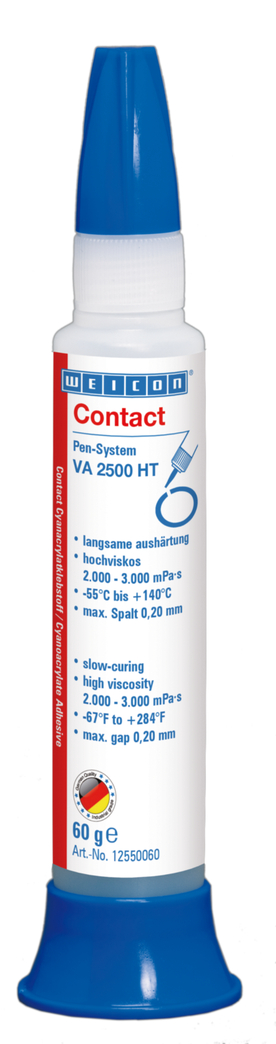 Contact VA 2500 HT | high-viscosity instant adhesive, high-temperature-resistant up to 140°C