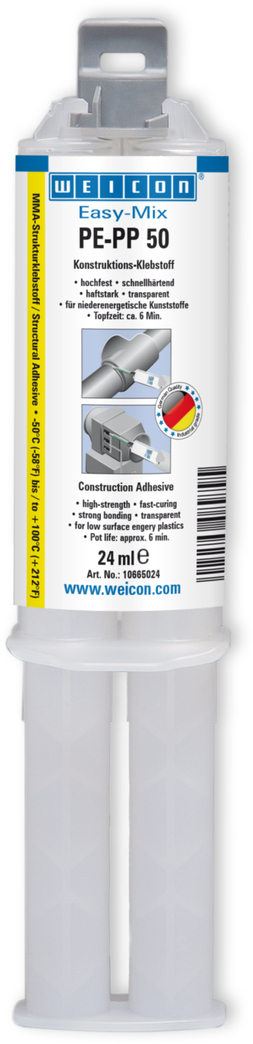 Easy-Mix PE-PP 50 Yapısal Akrilik Yapıştırıcı | construction adhesive based on methyl acrylate for special plastics