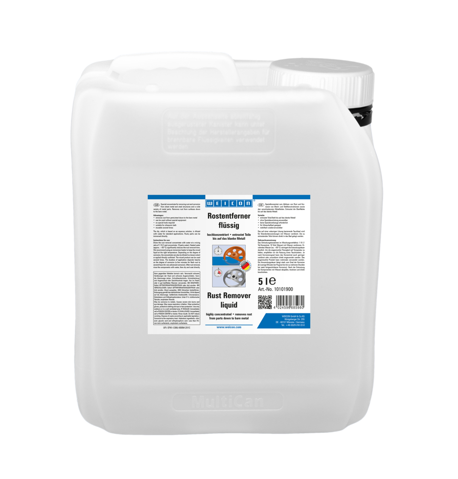 WEICON Pas Sökücü Sıvı | Pas ve korozyonu gidermek için yüksek konsantrasyonlu daldırma WEICON Pas Sökücü Sıvı | Pas ve korozyonu gidermek için yüksek konsantrasyonlu daldırma
