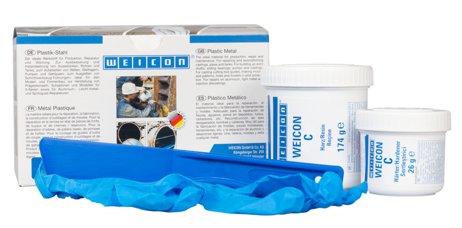 WEICON C | aluminium-filled epoxy resin system for repairs and moulding