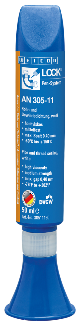 WEICONLOCK® AN 305-11 Boru ve Dişli Sızdırmazlık Malzemesi | Orta mukavemetli, içme suyu onaylı