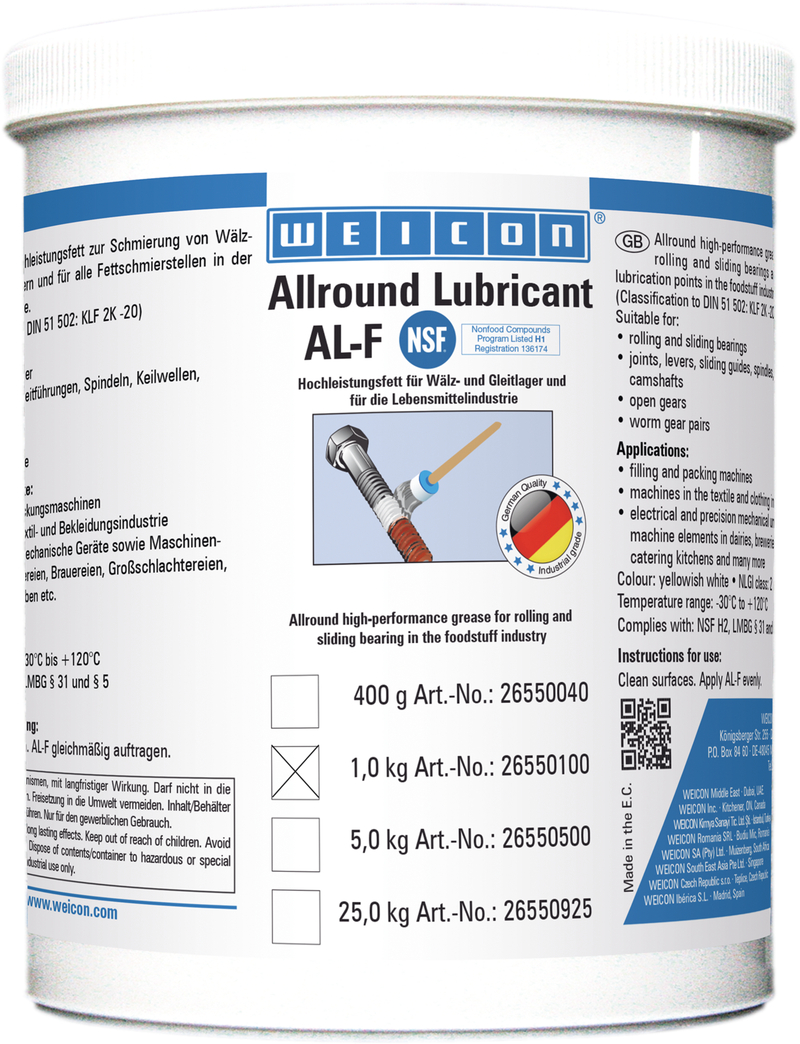 AL-F | food-grade multi-purpose grease