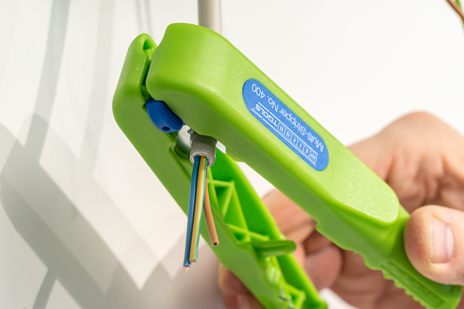 Multi Soyucu No. 400 Green Line | Sürdürülebilir sıyırma aleti I çok fonksiyonlu sıyırıcı, çalışma aralığı: sıyırma 0,5 - 6,0 mm² I kaplama 8 - 13 mm Ø I 4